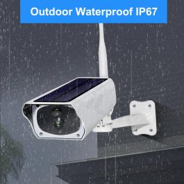 Solar and battery powered outdoor camera - 1080p with wifi connection 2