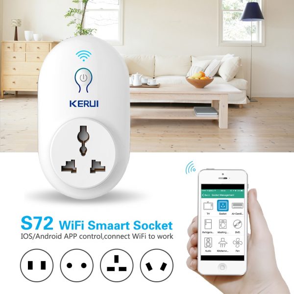 KERUI Smart Power Point Adapter - Wifi app controlled