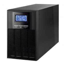 The UPS-B1000-O is a smart online uninterruptible power supply with a max capacity of 1000VA / 900W. This UPS will protect your connected electronics from overloads