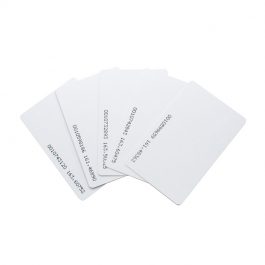 10 pack of thin 125KHz RFID proximity cards for access control systems.