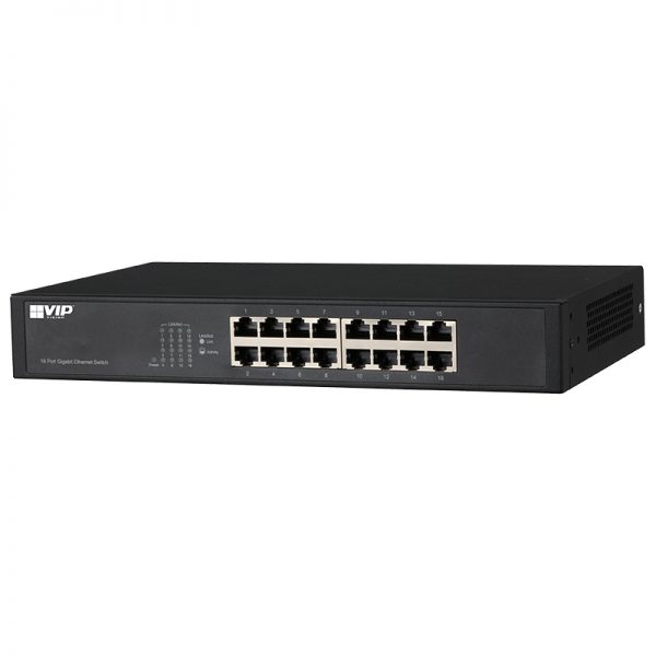 The VSETH-SW16G is a 16-port Gigabit Ethernet switch that offers high speed data transmission and reliability. It is rackmount ready and is ideal for building gigabit network infrastructure for businesses.