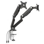 The LCDBKT-B2M is a flexible monitor arm bracket that has 360° rotation and a wide tilt/swivel angle adjustment