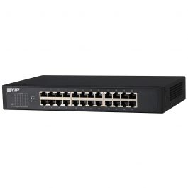 The VSETH-SW24G is a 24-port Gigabit Ethernet switch that offers high speed data transmission and reliability. It is rackmount ready and is ideal for building gigabit network infrastructure for businesses.