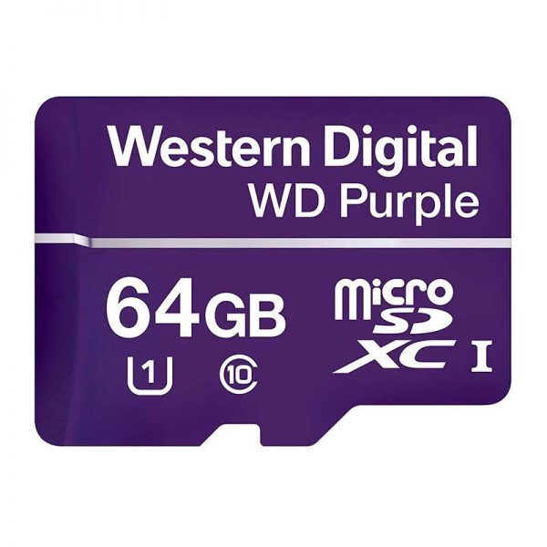WDSD64GB is a surveillance grade MicroSD card with 64GB of storage. Record on-the-edge footage and save it directly onto MicroSD with any of our SD-compatible cameras.