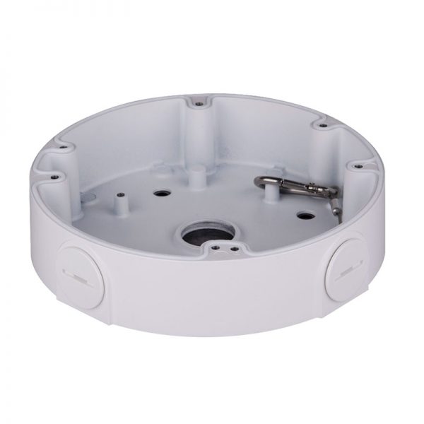 Aluminium adapter/junction box used as a spacer or as connector for corner & pole mounts.