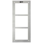 Multi-Tenant IP intercom apartment door station front panel. For use with 3 x Multi-Tenant Intercom modules.