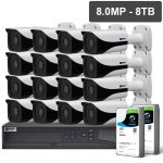 VIP Vision Professional Series CCTV kits offer broadcast-quality image performance with built-in Power over Ethernet for fast installations. The 4K bullet offers professional features to take your surveillance to the next level