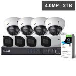 VIP Vision Professional Series CCTV kits offer broadcast-quality image performance with built-in Power over Ethernet for fast installations. Mix & match any equivalent priced dome or bullet camera to suit your installation needs.