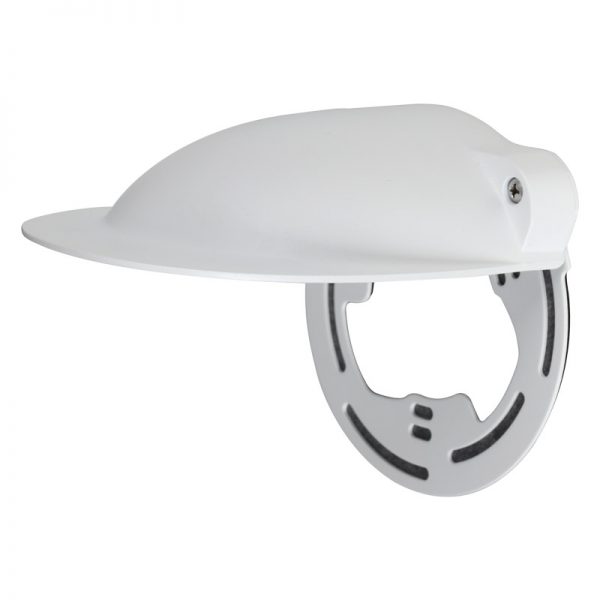 Aluminium & SGCC rain cover for use with dome cameras or junction boxes.