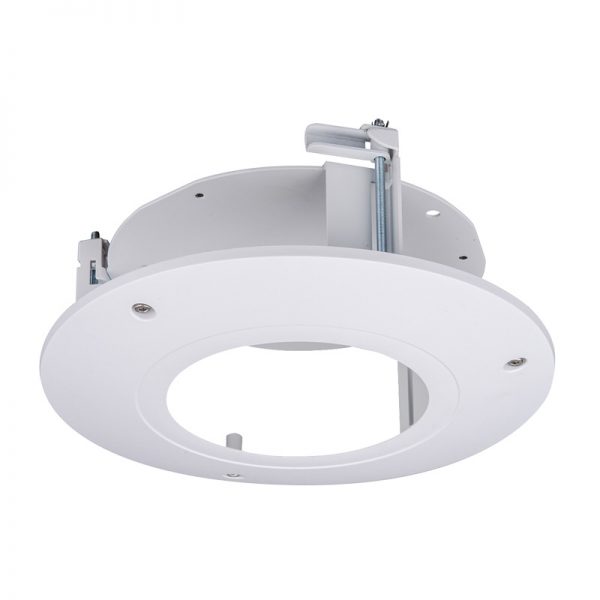 Neat and Integrated recessed ceiling mounting bracket.