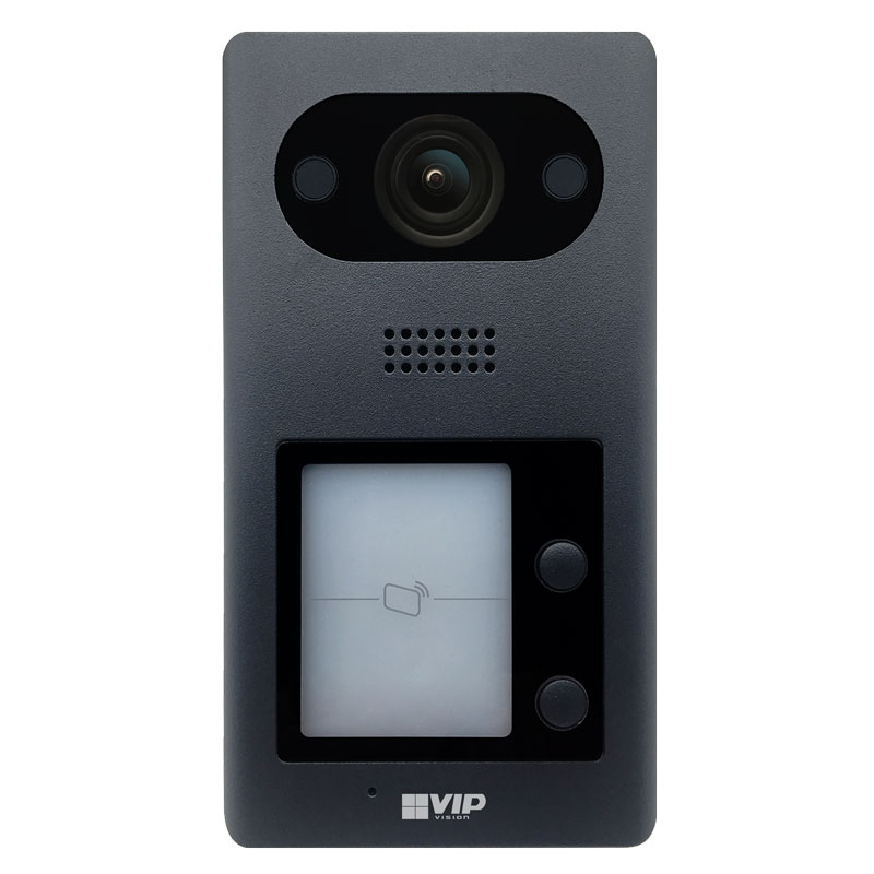The INTIPDDS2 is a single channel video intercom solution ideal for homes and dual-premises buildings such as duplexes. This door station features a 2.0MP camera with auto day/night IRC