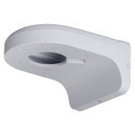 Powder coated aluminium right angle wall mount bracket for surveillance cameras.