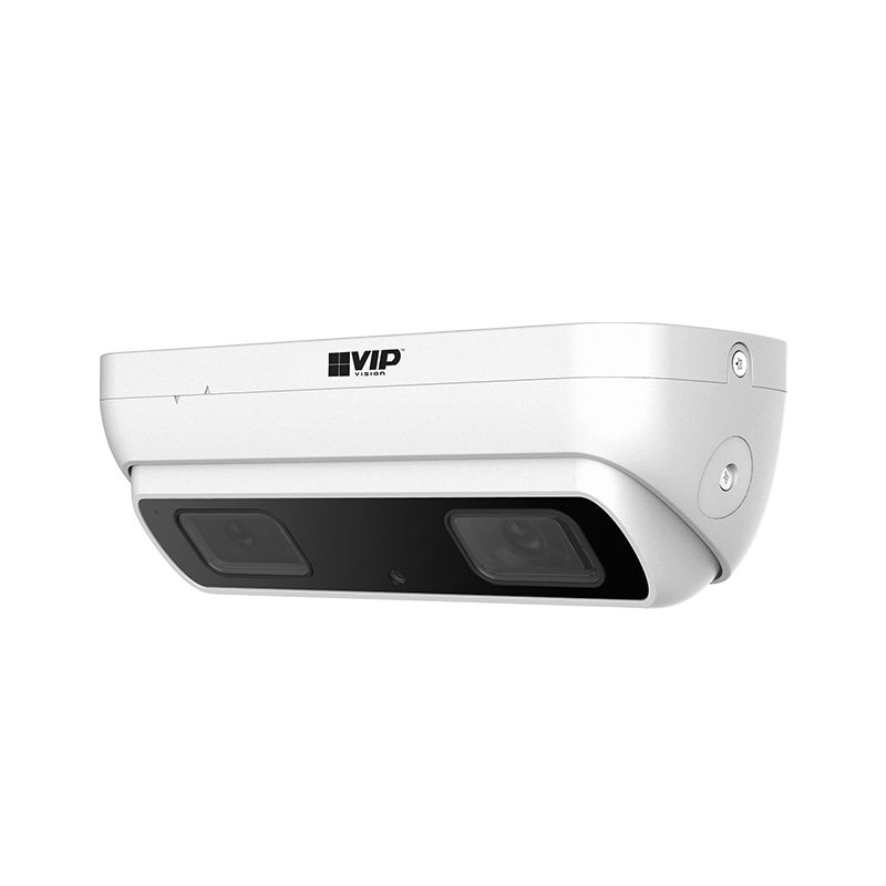 The unique VSIPDL-3IR is a dual lens IP camera that offers AI-powered people counting