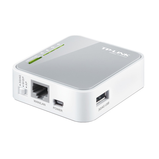 TP-TL-MR3020 is the ideal travel partner for people on the go. The 3G Router Mode enables you to plug in a 3G USB modem and share it wirelessly. Its Travel Router Mode (AP Mode) allows you to conveniently setup an internet connection utilizing a hotel WAN cable. Meanwhile