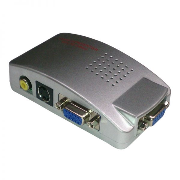 The VGA to Video Converter converts and outputs VGA video signal from a DVR to VGA