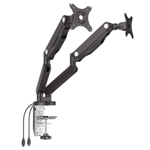 The LCDBKT-B2M is a flexible monitor arm bracket that has 360° rotation and a wide tilt/swivel angle adjustment