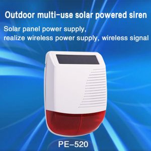 Solar Powered Alarm Siren & Strobe 1