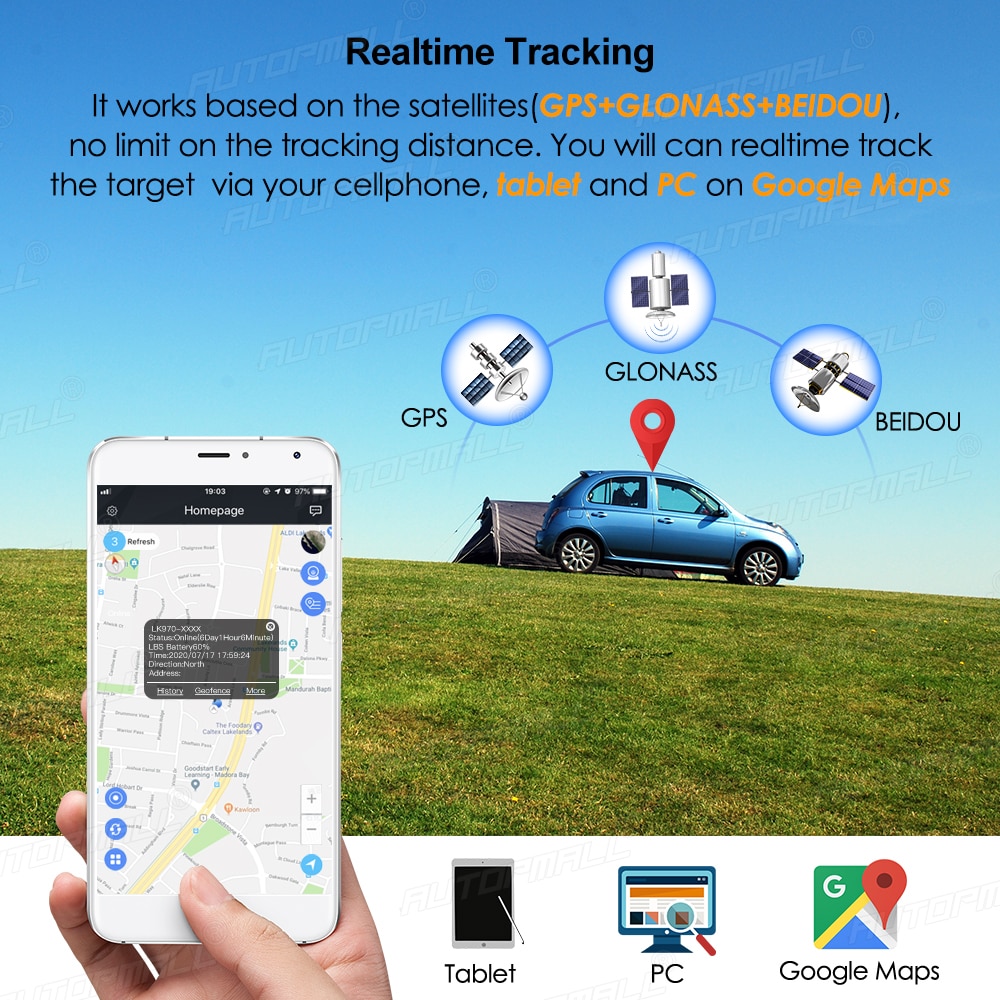 Car GPS Tracker for stolen vehicles and fleet tracking 6