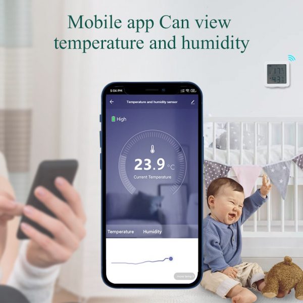 WIFI Temperature and Humidity Sensor Support Alexa Google Home smart life 2